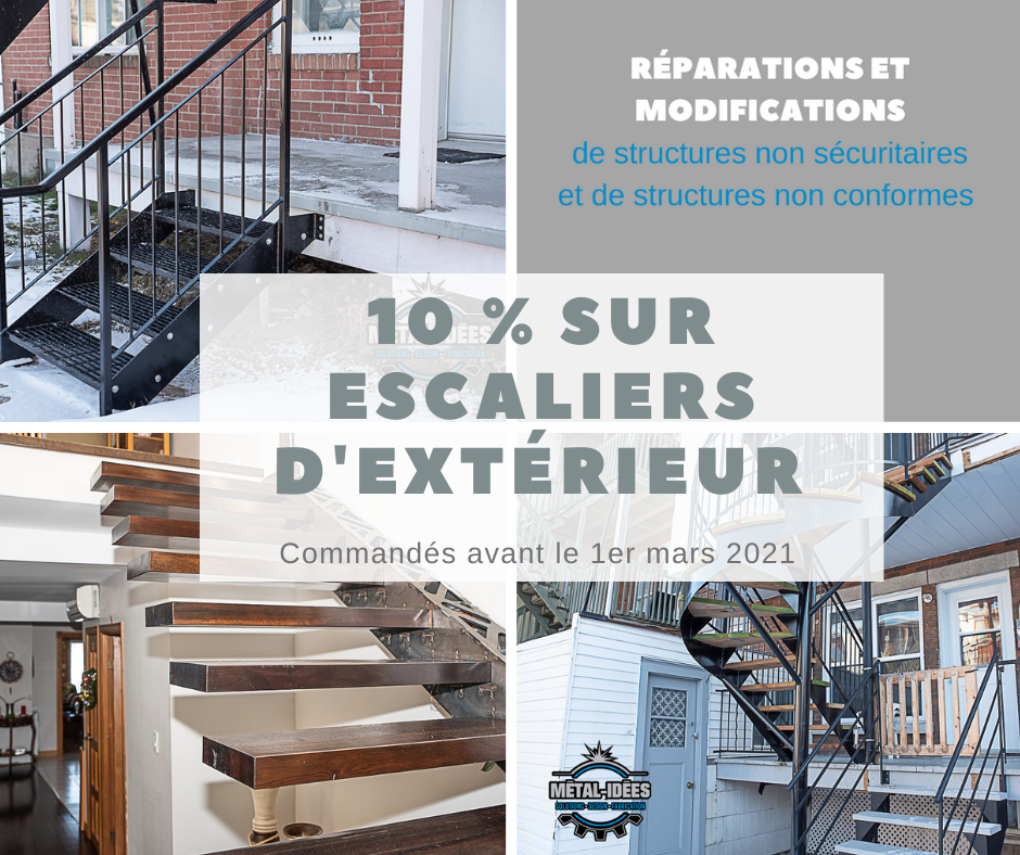 Nos promotions escaliers 2020 - 2021